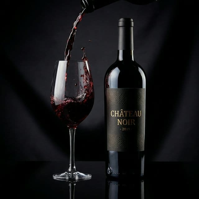 Vineyard and wine barrels